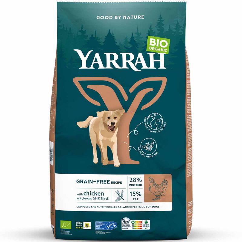 Hondenbrokken graanvrij van Yarrah, 4 x 2 kg